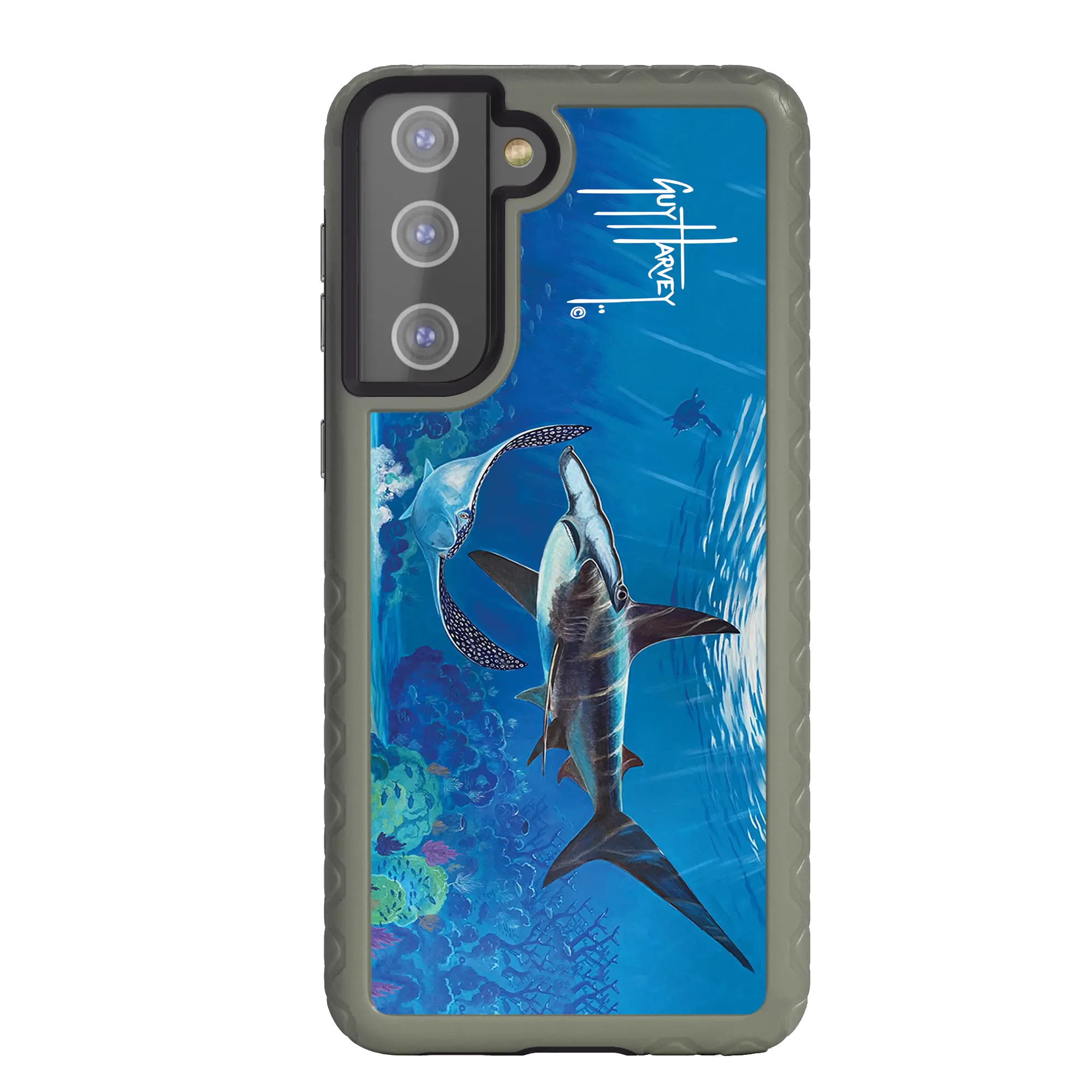 Guy Harvey Fortitude Series for Samsung Galaxy S21 - Hammer Down - Custom Case - OliveDrabGreen - cellhelmet