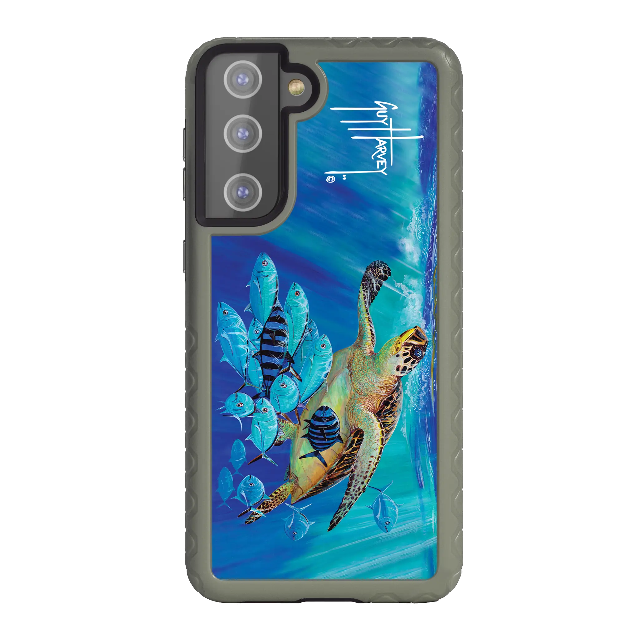 Guy Harvey Fortitude Series for Samsung Galaxy S21 - Hawksbill Caravan - Custom Case - OliveDrabGreen - cellhelmet