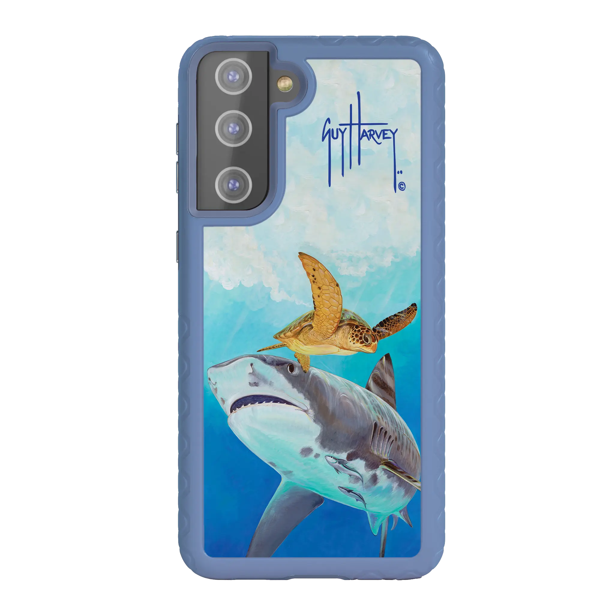 Guy Harvey Fortitude Series for Samsung Galaxy S21 Plus - Eye of the Tiger - Custom Case - SlateBlue - cellhelmet