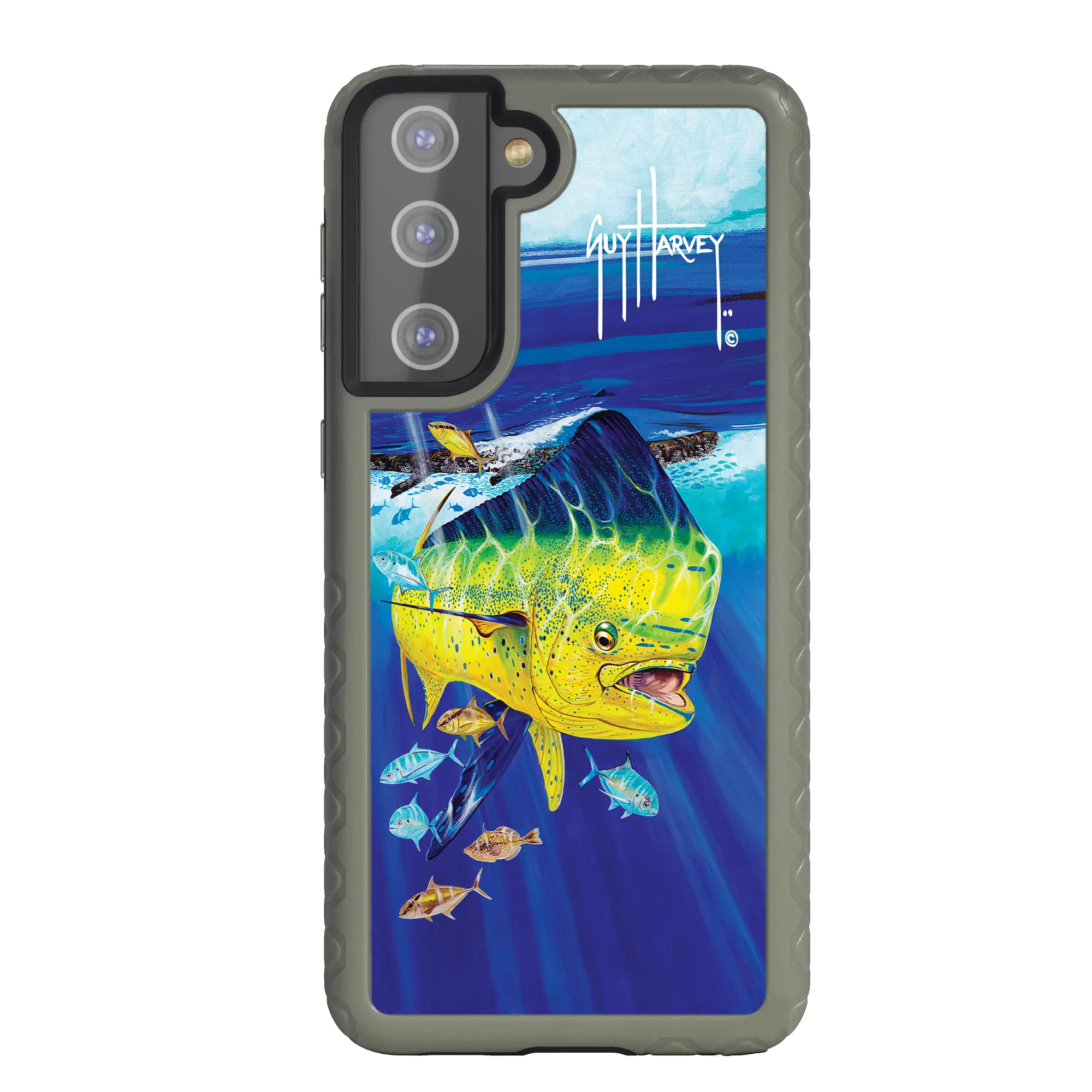 Guy Harvey Fortitude Series for Samsung Galaxy S21 Plus - Golden Prize - Custom Case - OliveDrabGreen - cellhelmet