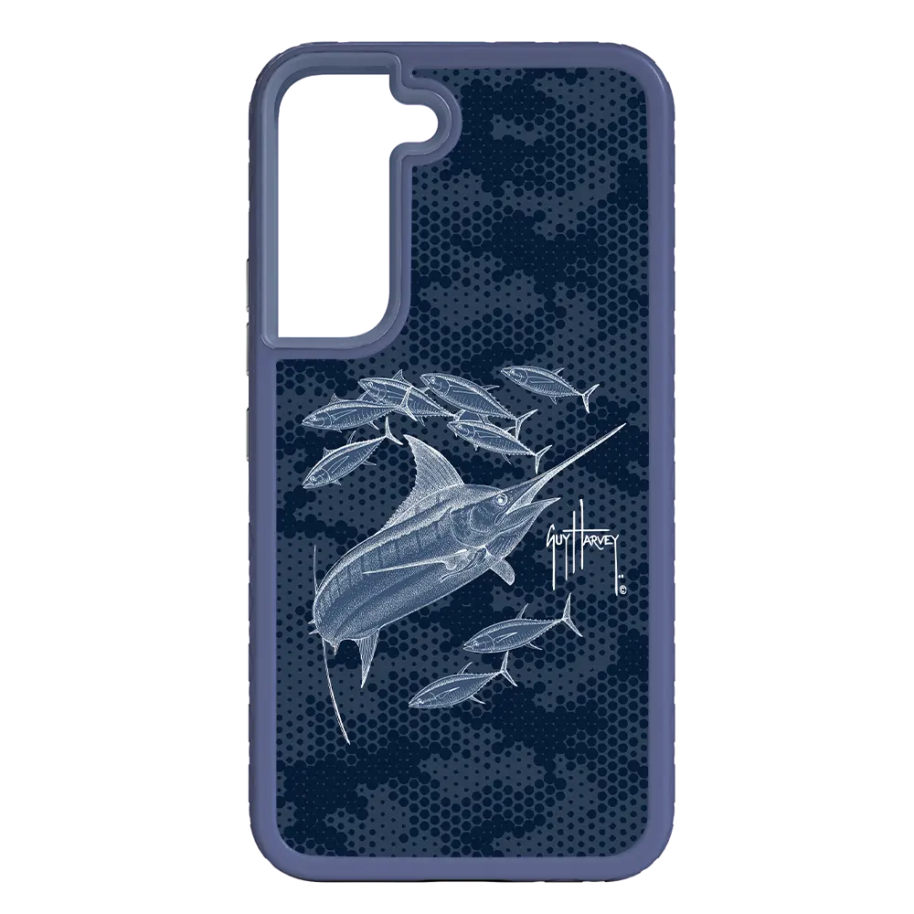 Guy Harvey Fortitude Series for Samsung Galaxy S22 - Blue Camo - Custom Case - SlateBlue - cellhelmet