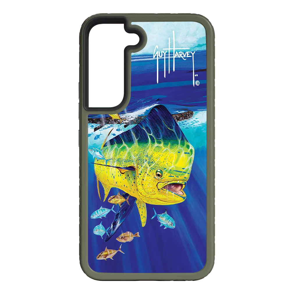 Guy Harvey Fortitude Series for Samsung Galaxy S22 - Golden Prize - Custom Case - OliveDrabGreen - cellhelmet