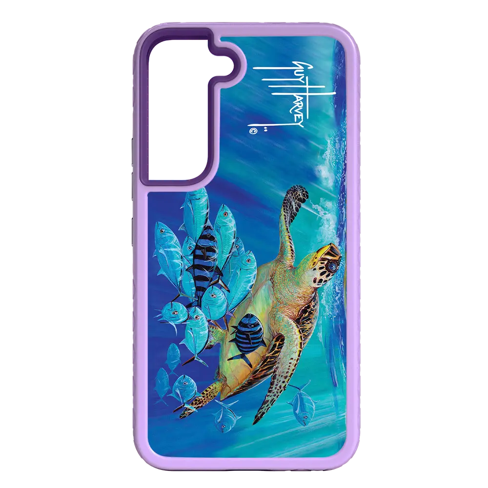 Guy Harvey Fortitude Series for Samsung Galaxy S22 - Hawksbill Caravan - Custom Case - LilacBlossom - cellhelmet