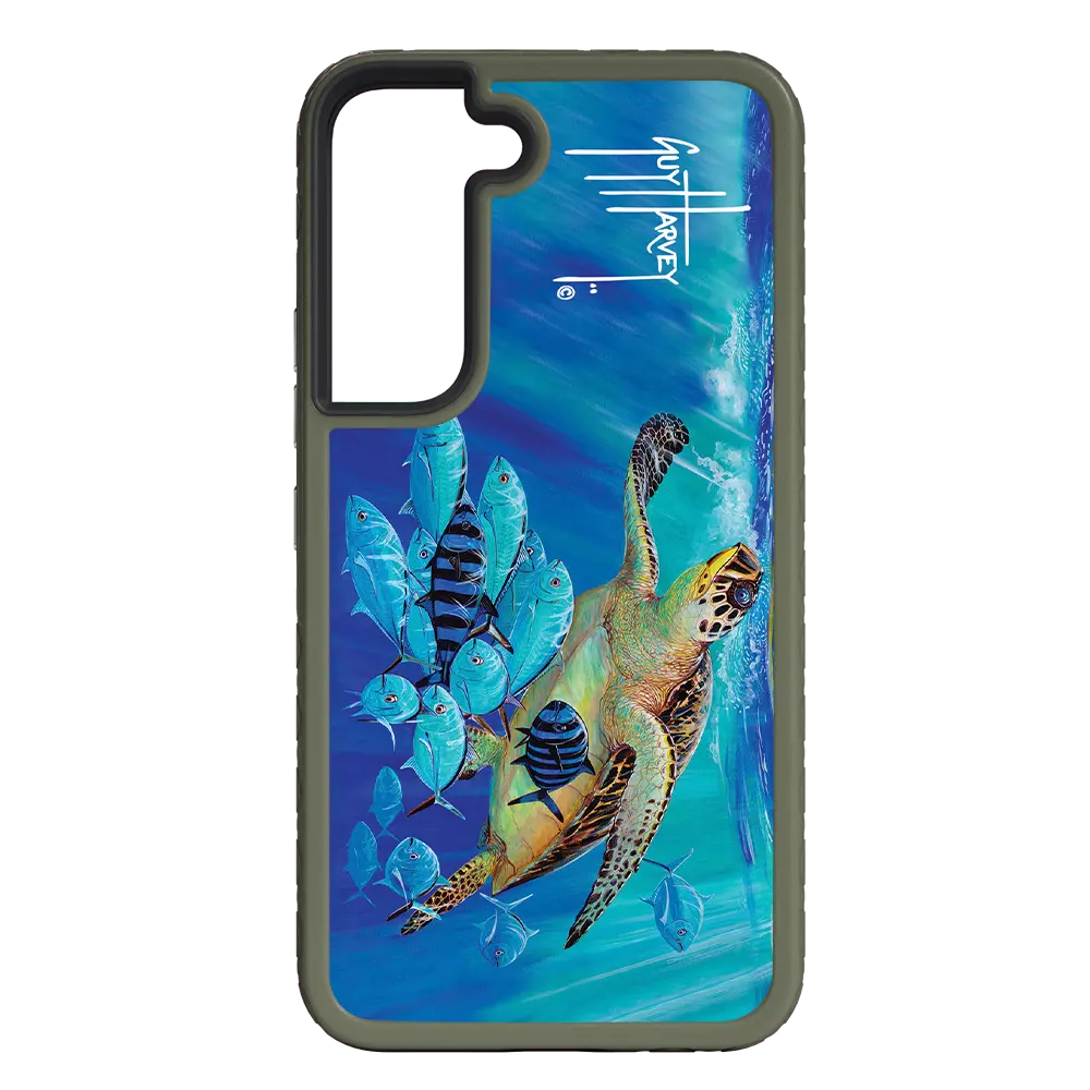 Guy Harvey Fortitude Series for Samsung Galaxy S22 - Hawksbill Caravan - Custom Case - OliveDrabGreen - cellhelmet