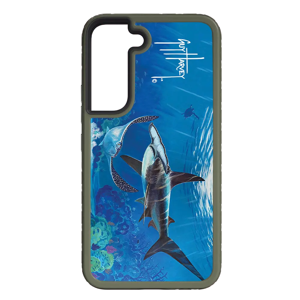 Guy Harvey Fortitude Series for Samsung Galaxy S22 Plus - Hammer Down - Custom Case - OliveDrabGreen - cellhelmet