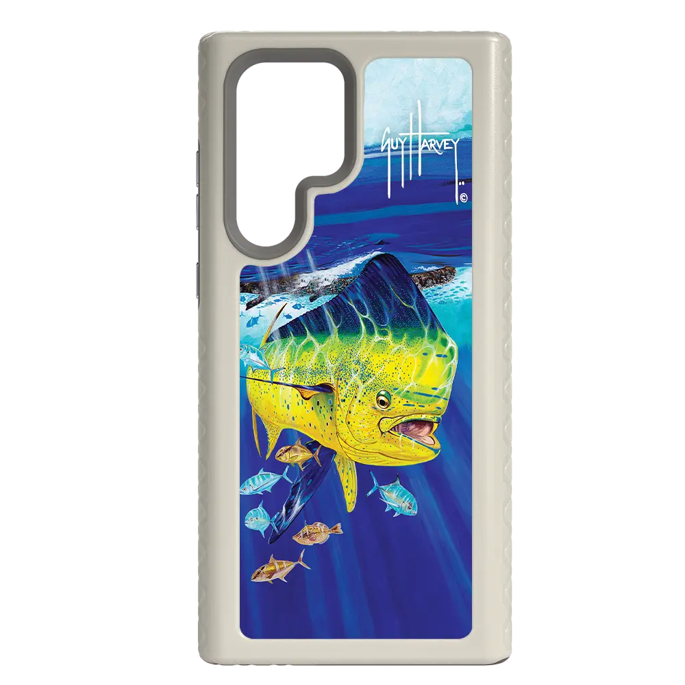 Guy Harvey Fortitude Series for Samsung Galaxy S22 Ultra - Golden Prize - Custom Case - Gray - cellhelmet