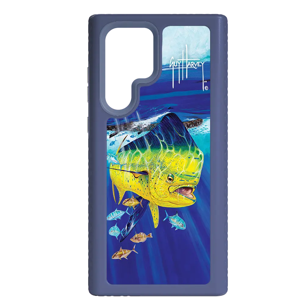 Guy Harvey Fortitude Series for Samsung Galaxy S22 Ultra - Golden Prize - Custom Case - SlateBlue - cellhelmet