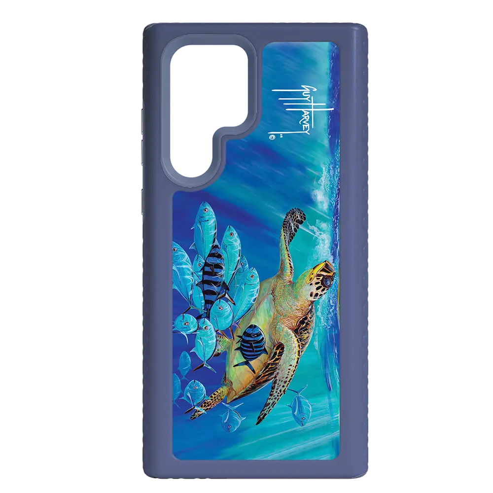 Guy Harvey Fortitude Series for Samsung Galaxy S22 Ultra - Hawksbill Caravan - Custom Case - SlateBlue - cellhelmet