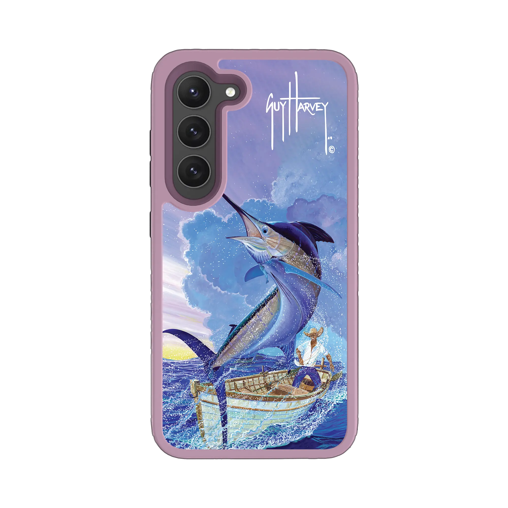 Guy Harvey Fortitude Series for Samsung Galaxy S23 - El Viejo - Custom Case - LilacBlossomPurple - cellhelmet