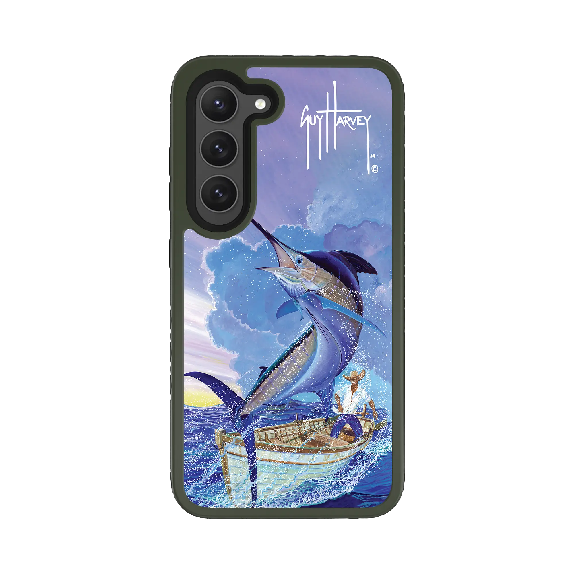 Guy Harvey Fortitude Series for Samsung Galaxy S23 - El Viejo - Custom Case - OliveDrabGreen - cellhelmet