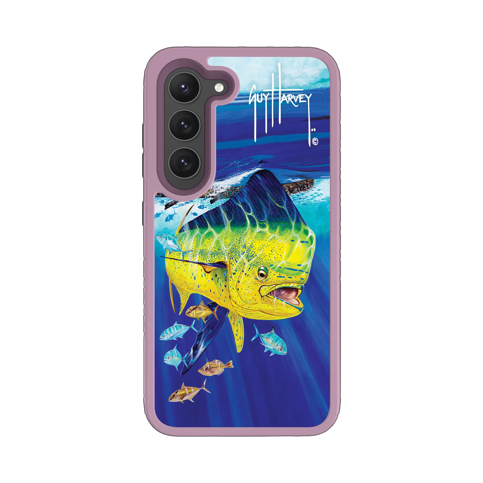 Guy Harvey Fortitude Series for Samsung Galaxy S23 - Golden Prize - Custom Case - LilacBlossomPurple - cellhelmet