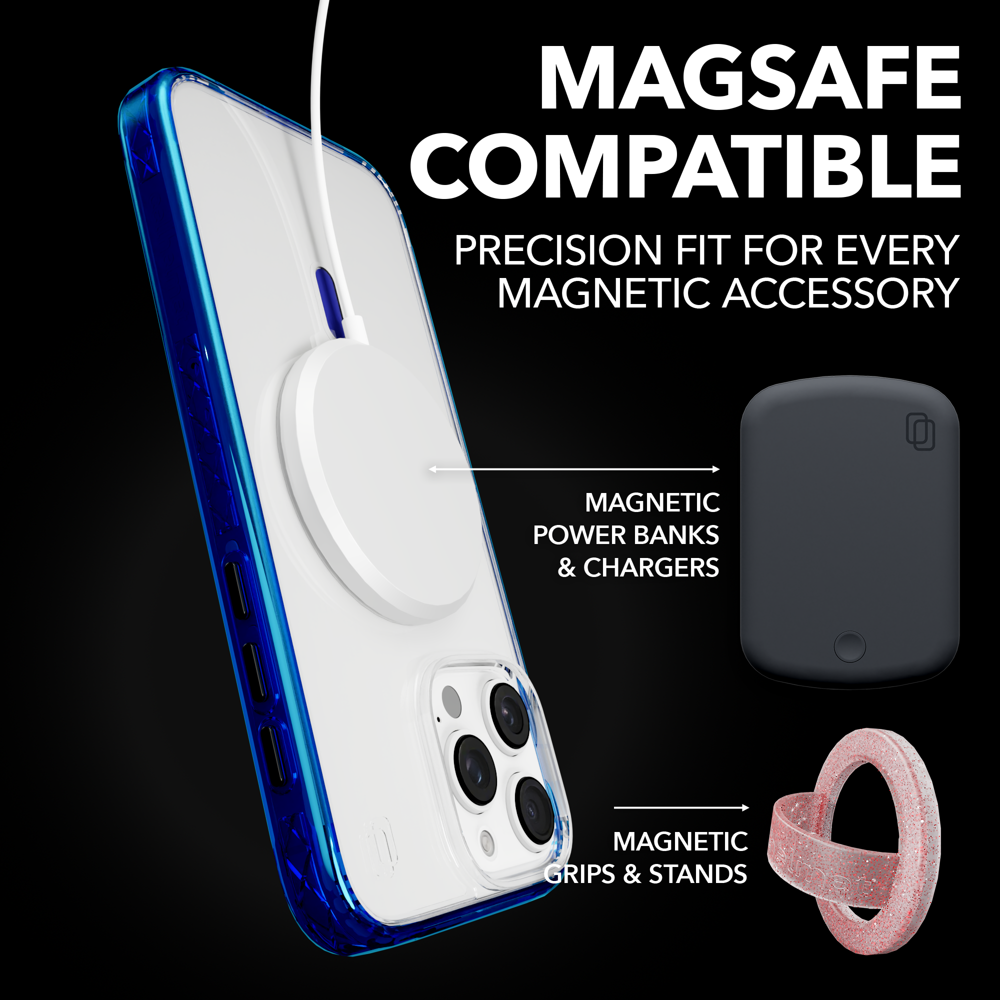 MagSafe® Case for Apple iPhone 16 | Bermuda Blue | Magnitude Series