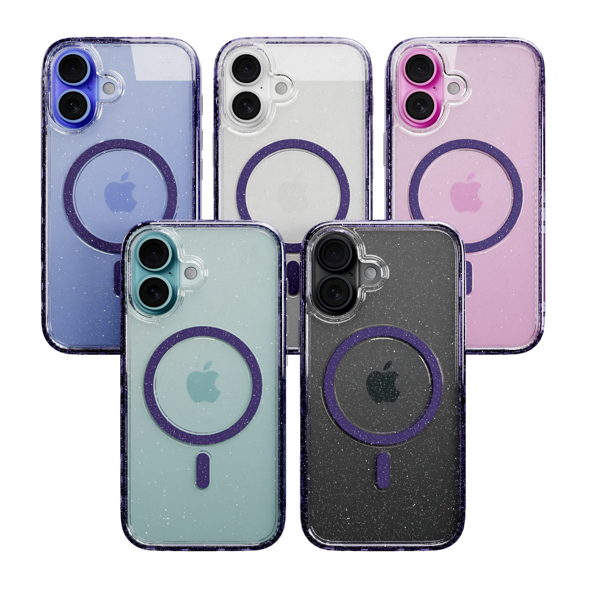 MagSafe® Case for Apple iPhone 16 | Lilac Purple Sparkle | Magnitude Series