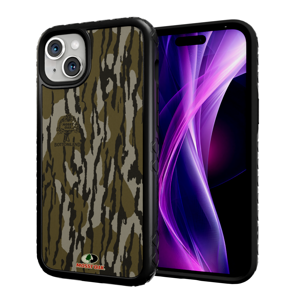 Mossy Oak Fortitude Case for Apple iPhone 14 Plus  - Bottomland Orig Onyx Black