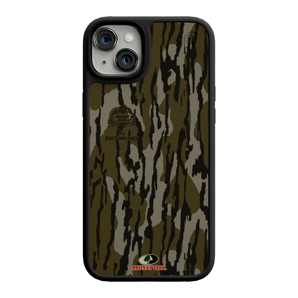 Mossy Oak Fortitude Case for Apple iPhone 14 Plus  - Bottomland Orig Onyx Black