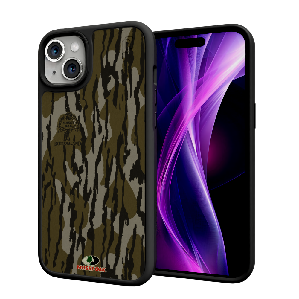 Mossy Oak Fortitude Case for Apple iPhone 14 Plus  - Bottomland Orig Onyx Black