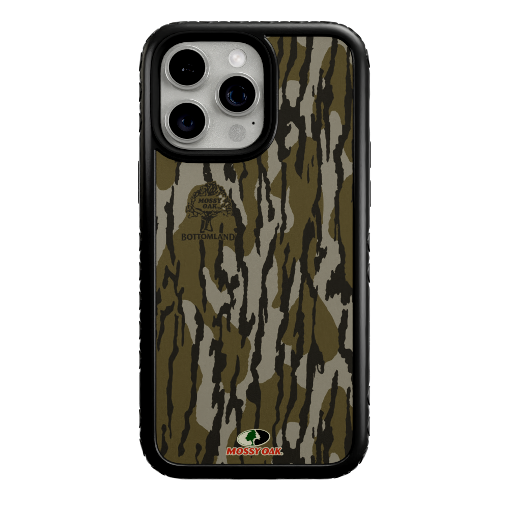 Mossy Oak MagSafe® Dual Layer Case for Apple iPhone 14 Pro Max - Bottomland Orig Onyx Black