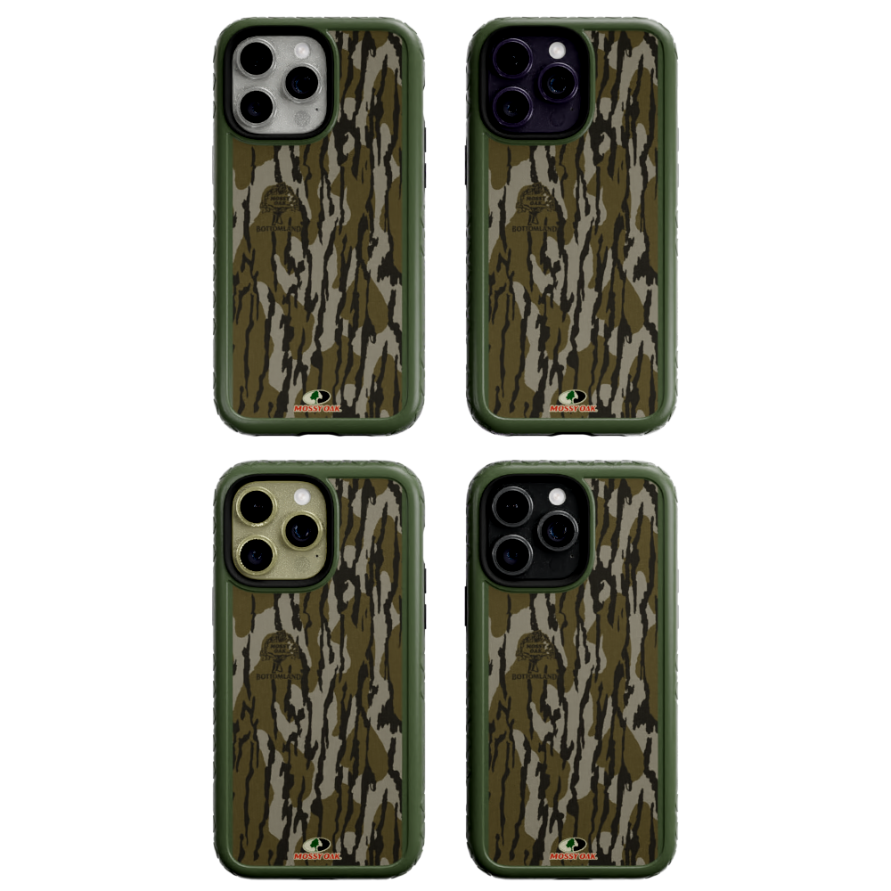 Mossy Oak MagSafe® Dual Layer Case for Apple iPhone 14 Pro Max - Bottomland Orig Olive Drab Green