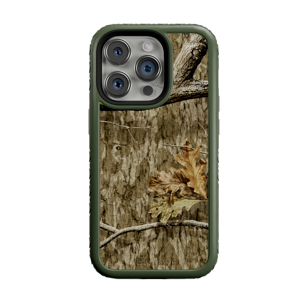 Mossy Oak Fortitude for Apple iPhone 14 Pro - Country Roots Olive Drab Green