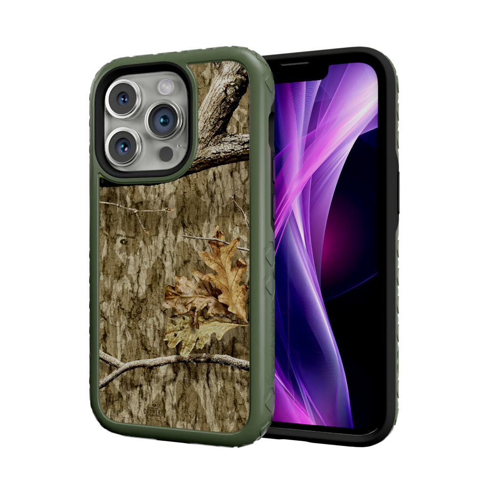 Mossy Oak Fortitude for Apple iPhone 14 Pro - Country Roots Olive Drab Green