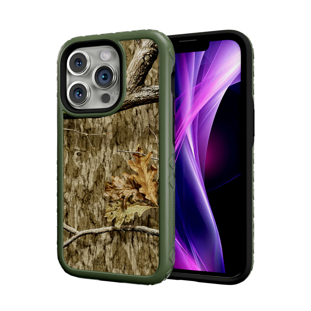 Mossy Oak Fortitude for Apple iPhone 14 Pro - Country Roots Olive Drab Green