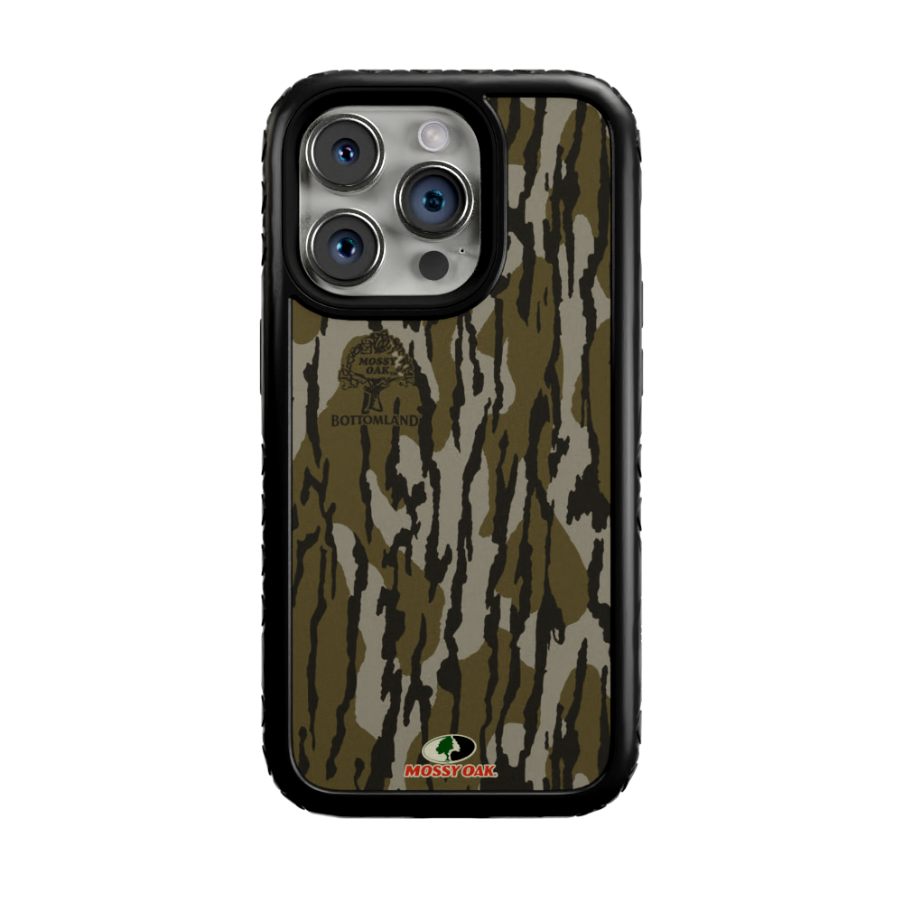 Mossy Oak Fortitude Case for Apple iPhone 14 Pro - Bottomland Orig Onyx Black