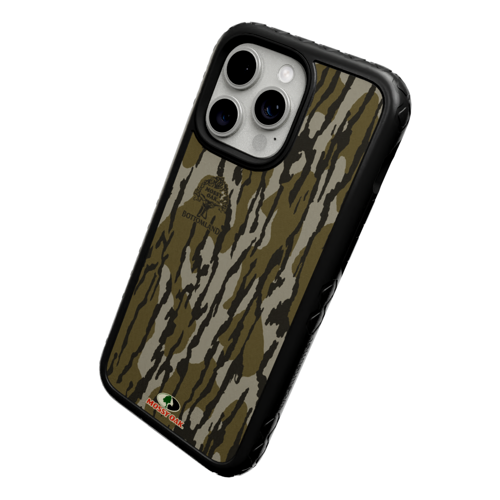 Mossy Oak Fortitude Case for Apple iPhone 14 Pro - Bottomland Orig Onyx Black