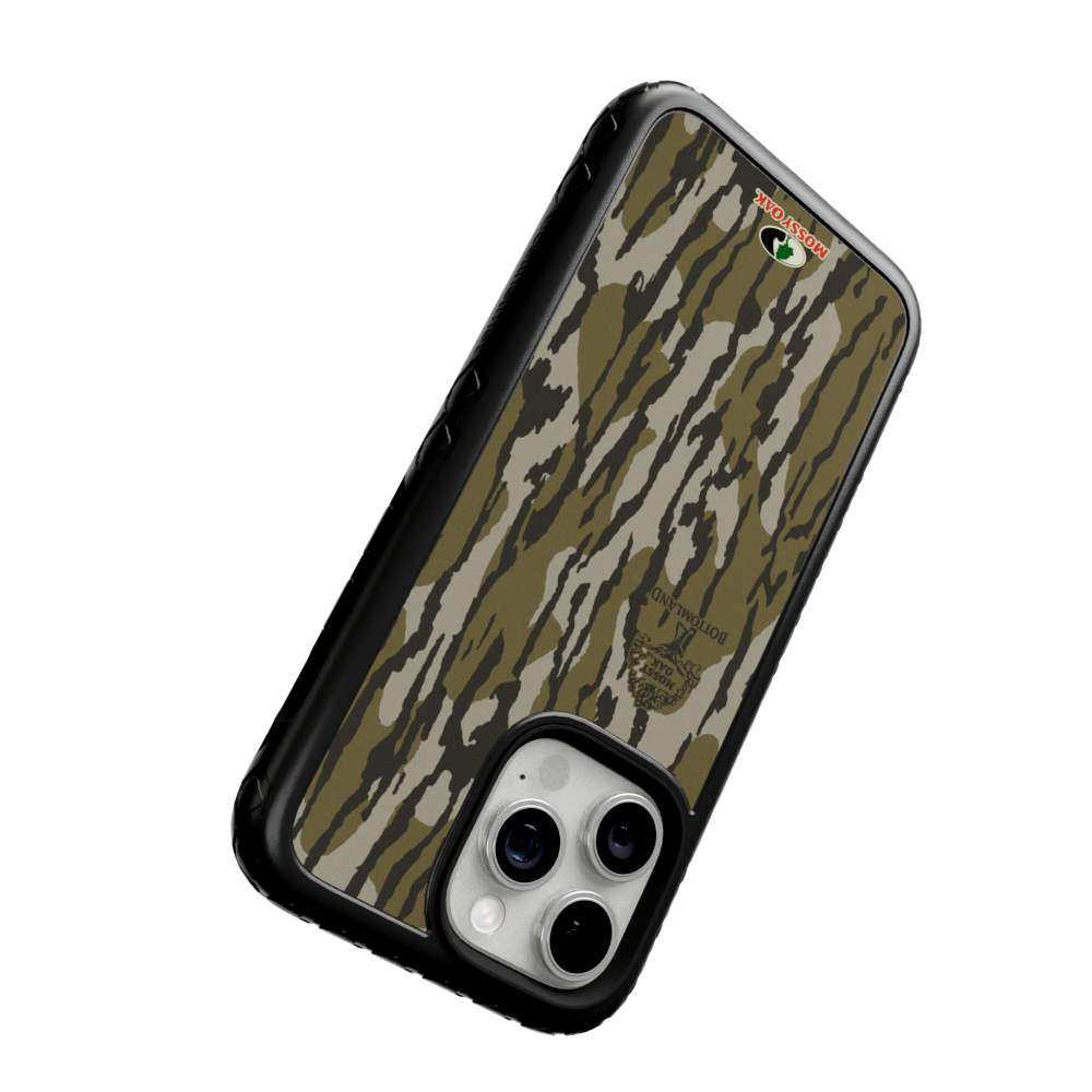 Mossy Oak Fortitude Case for Apple iPhone 14 Pro - Bottomland Orig Onyx Black