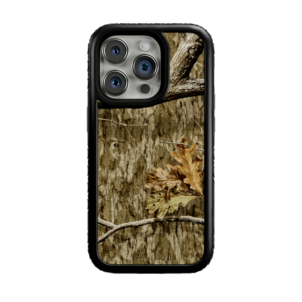 Mossy Oak Fortitude for Apple iPhone 14 Pro - Country Roots Onyx Black