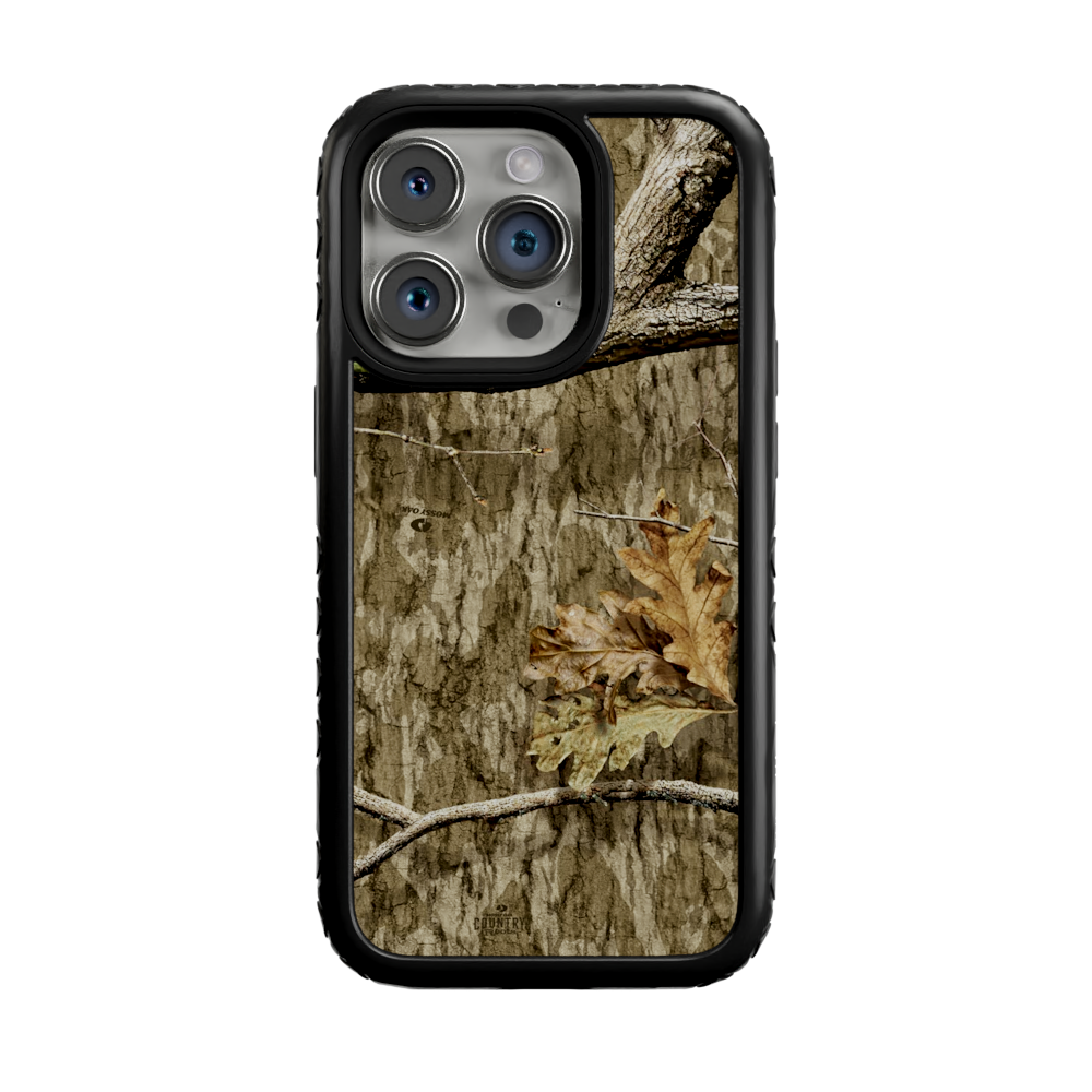 Mossy Oak Fortitude for Apple iPhone 14 Pro - Country Roots Onyx Black