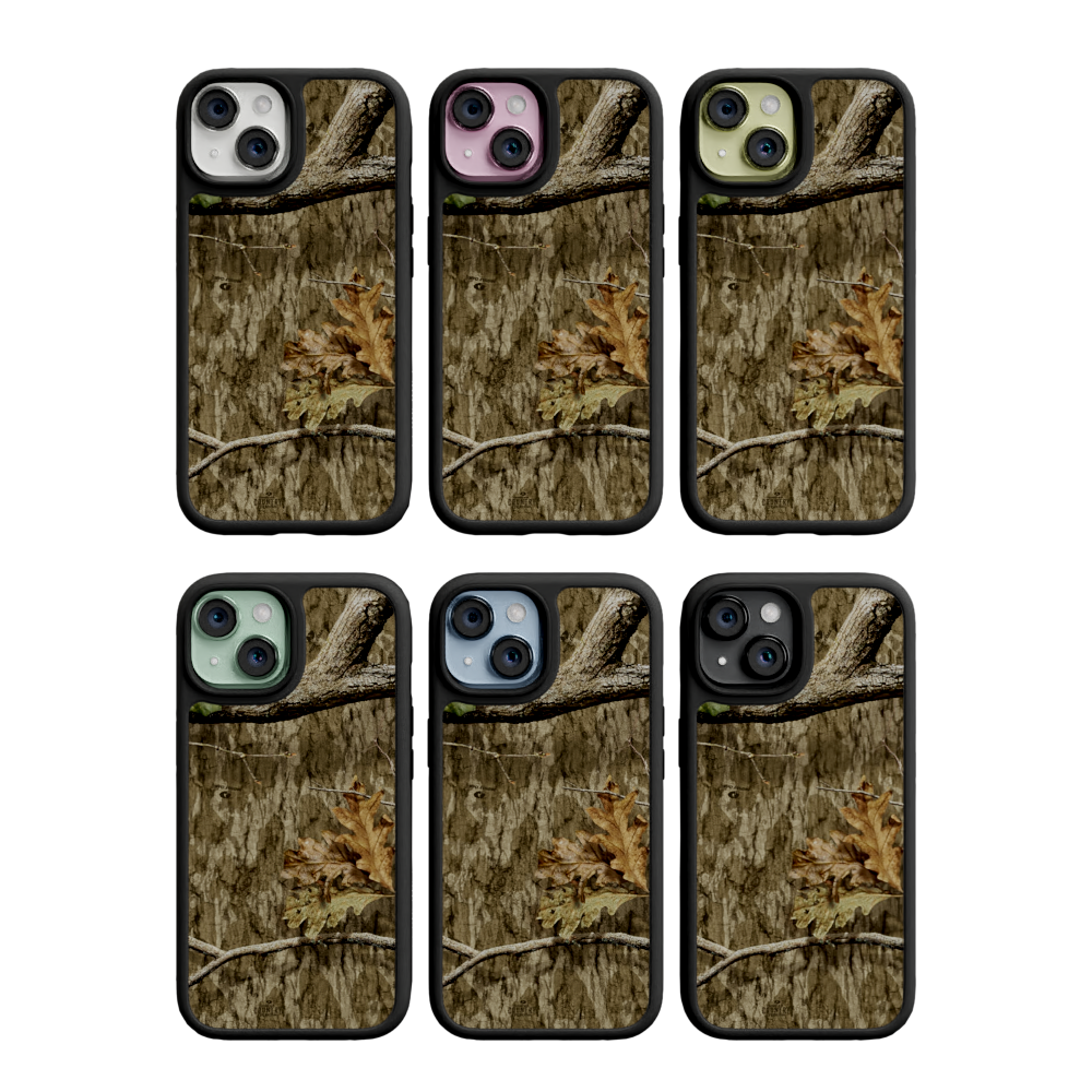 Mossy Oak Fortitude for Apple iPhone 15 - Country Roots Onyx Black