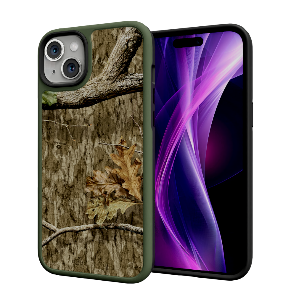 Mossy Oak Fortitude for Apple iPhone 15 Plus - Country Roots Olive Drab Green