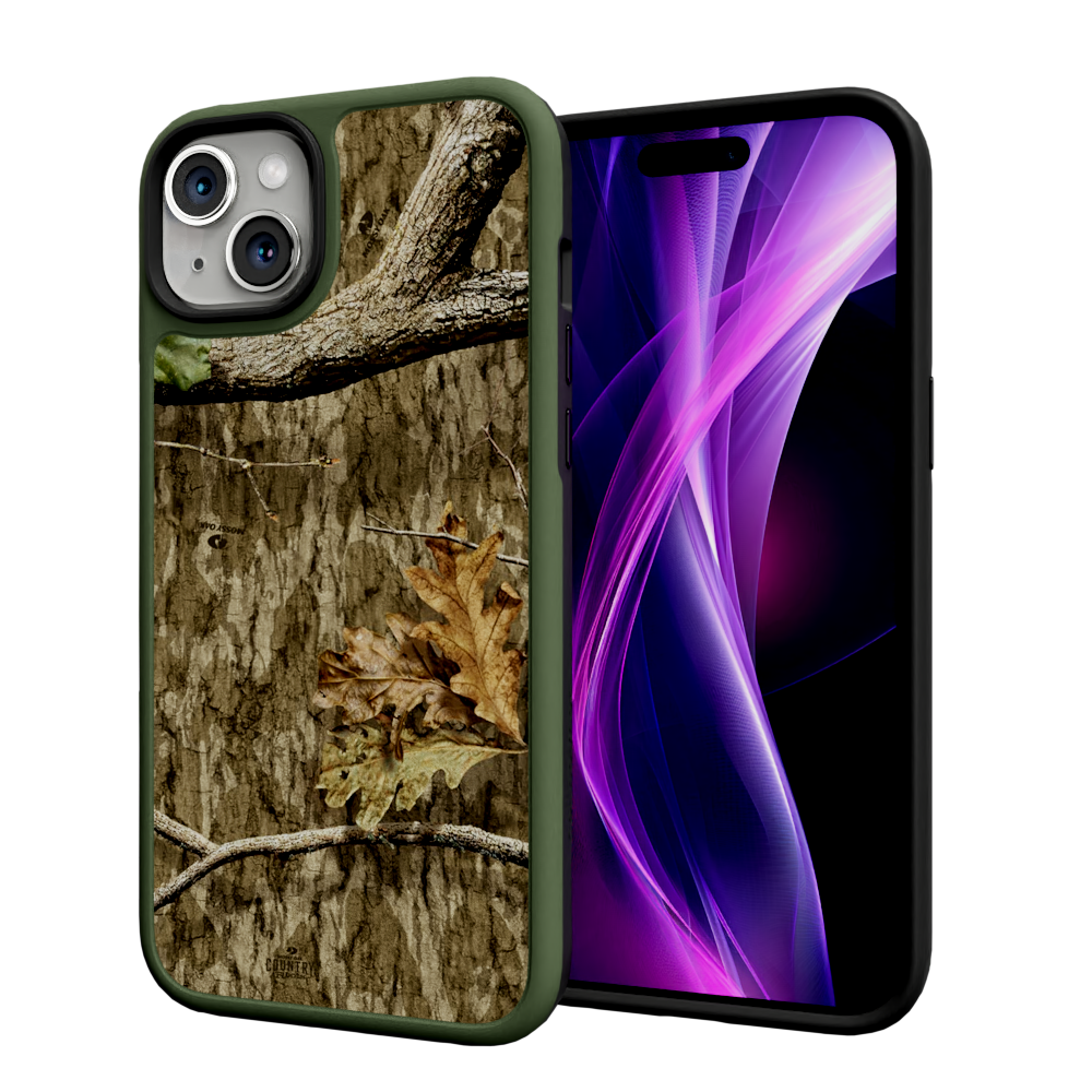 Mossy Oak Fortitude for Apple iPhone 15 Plus - Country Roots Olive Drab Green