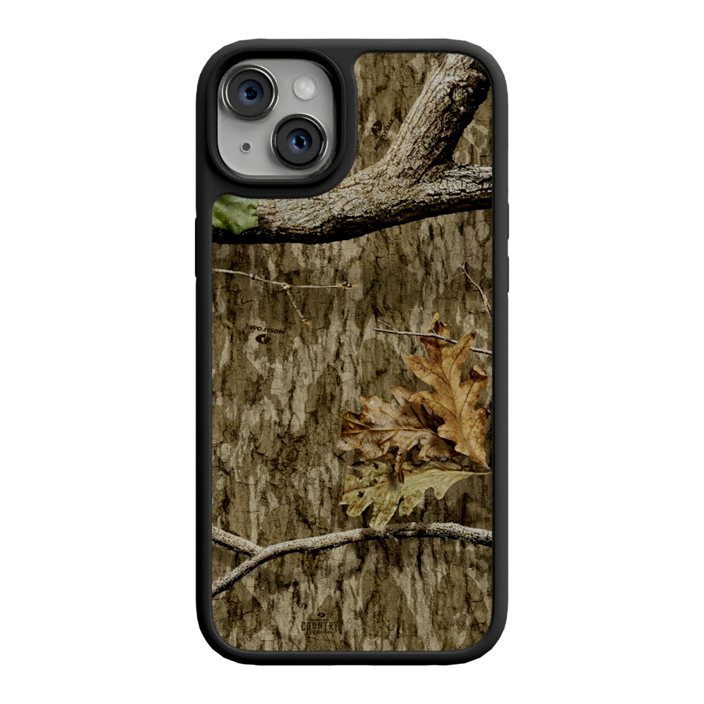 Mossy Oak Fortitude for Apple iPhone 15 Plus - Country Roots Onyx Black