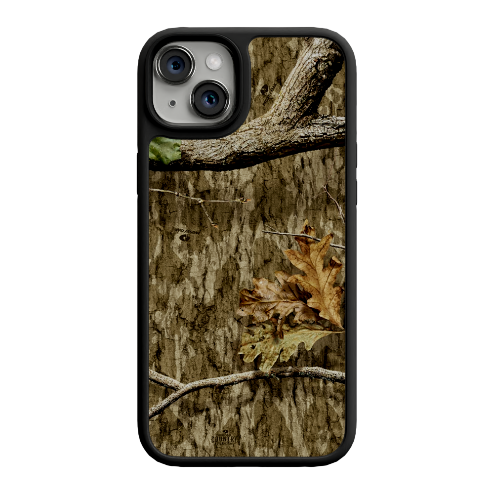 Mossy Oak Fortitude for Apple iPhone 15 Plus - Country Roots Onyx Black