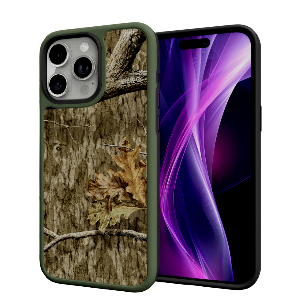 Mossy Oak Fortitude for Apple iPhone 15 Pro Max - Country Roots Olive Drab Green