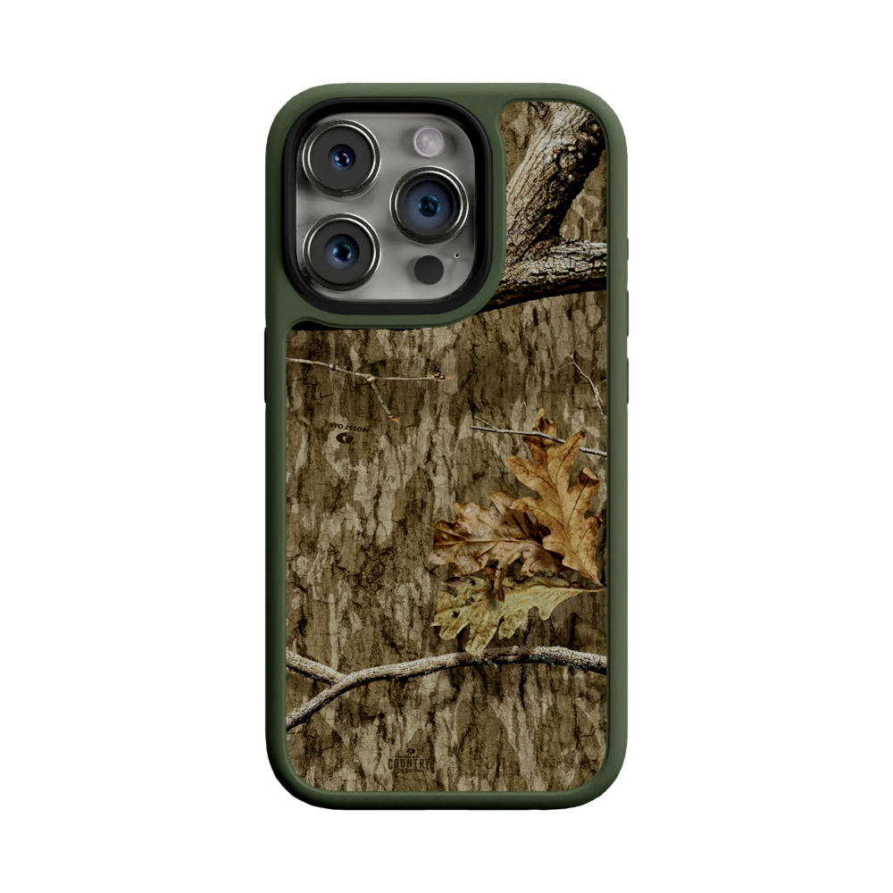 Mossy Oak Fortitude for Apple iPhone 15 Pro - Country Roots Olive Drab Green