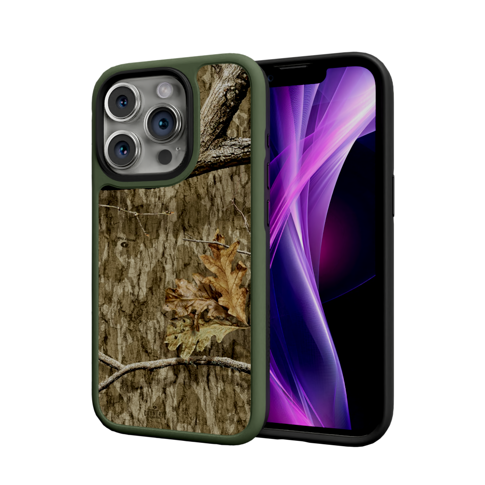 Mossy Oak Fortitude for Apple iPhone 15 Pro - Country Roots Olive Drab Green