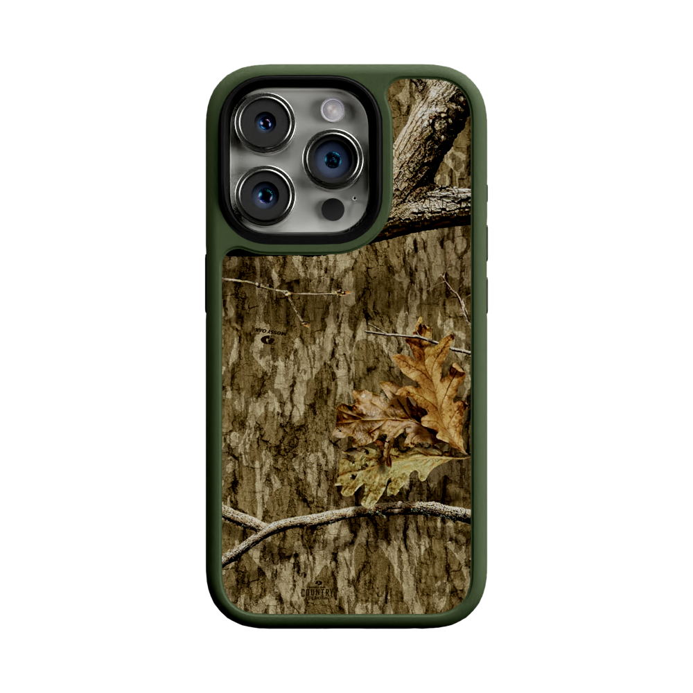 Mossy Oak Fortitude for Apple iPhone 15 Pro - Country Roots Olive Drab Green