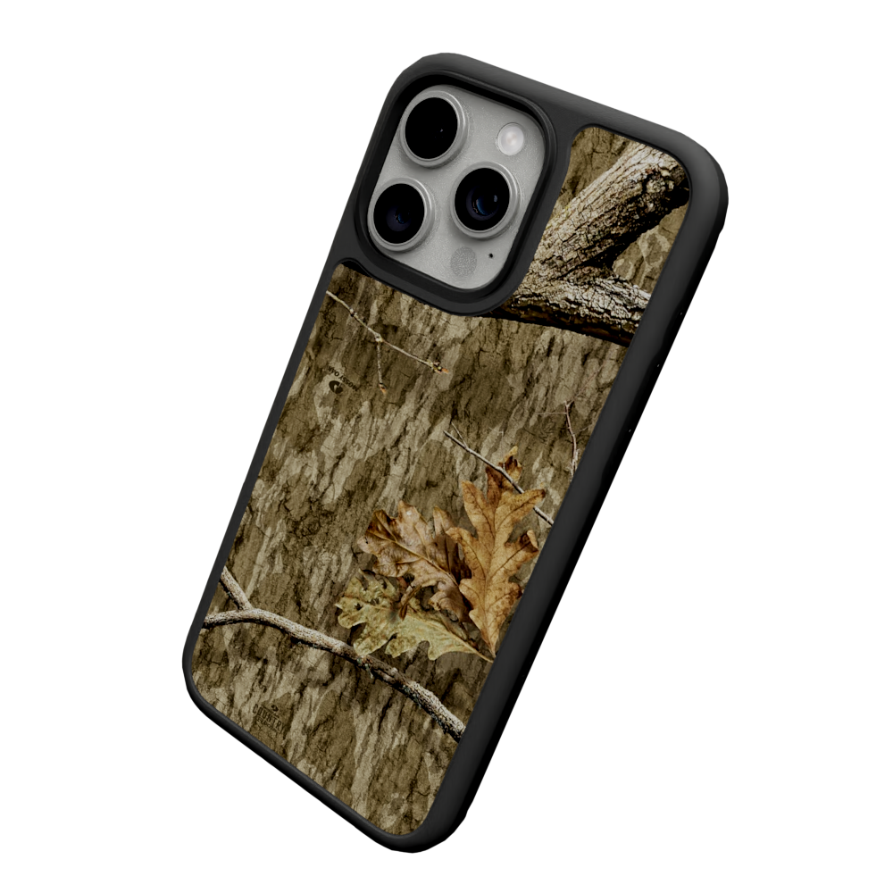 Mossy Oak Fortitude for Apple iPhone 15 Pro - Country Roots Onyx Black