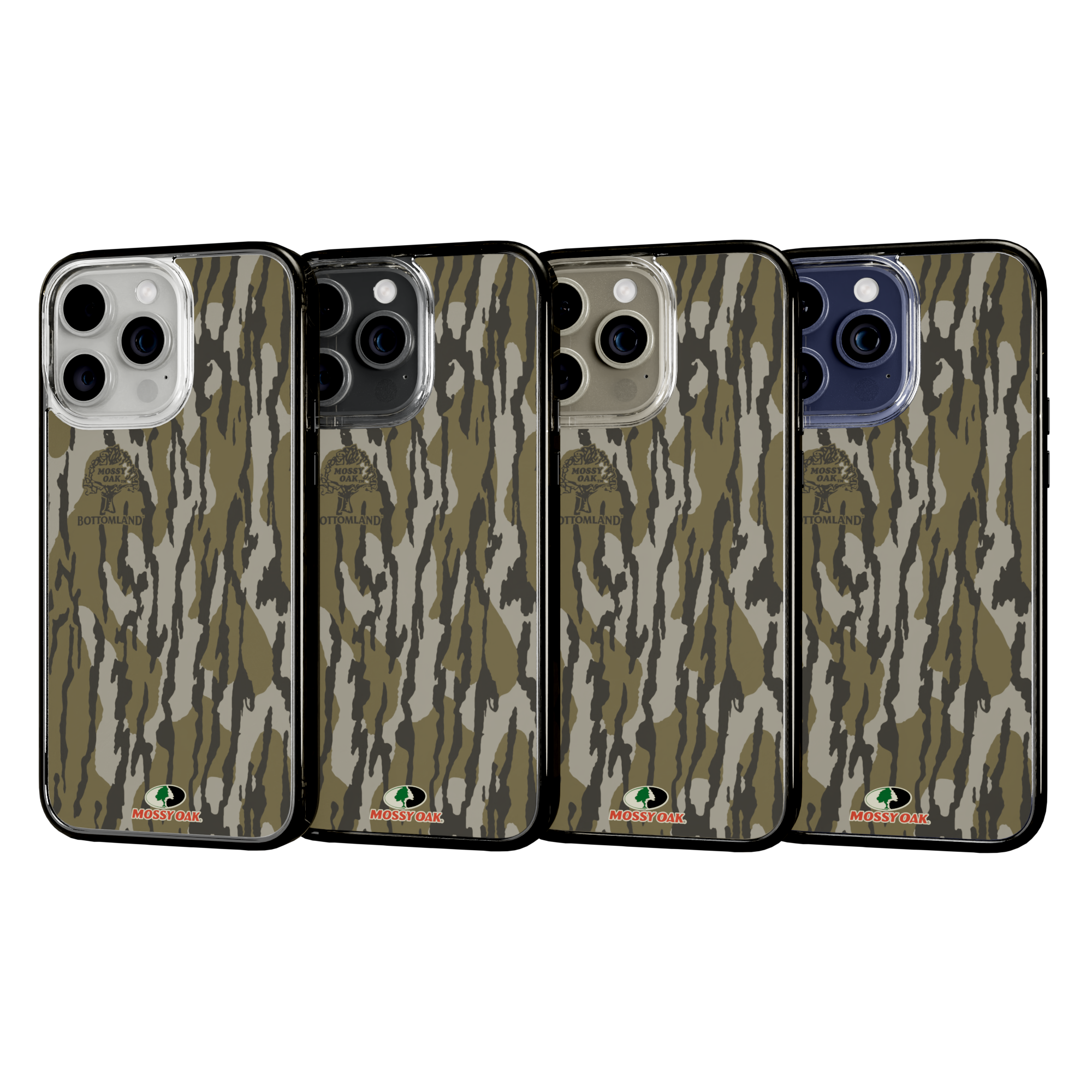 Mossy Oak Magnitude Case for Apple iPhone 15 Pro Max - Bottomland Orig Onyx Black