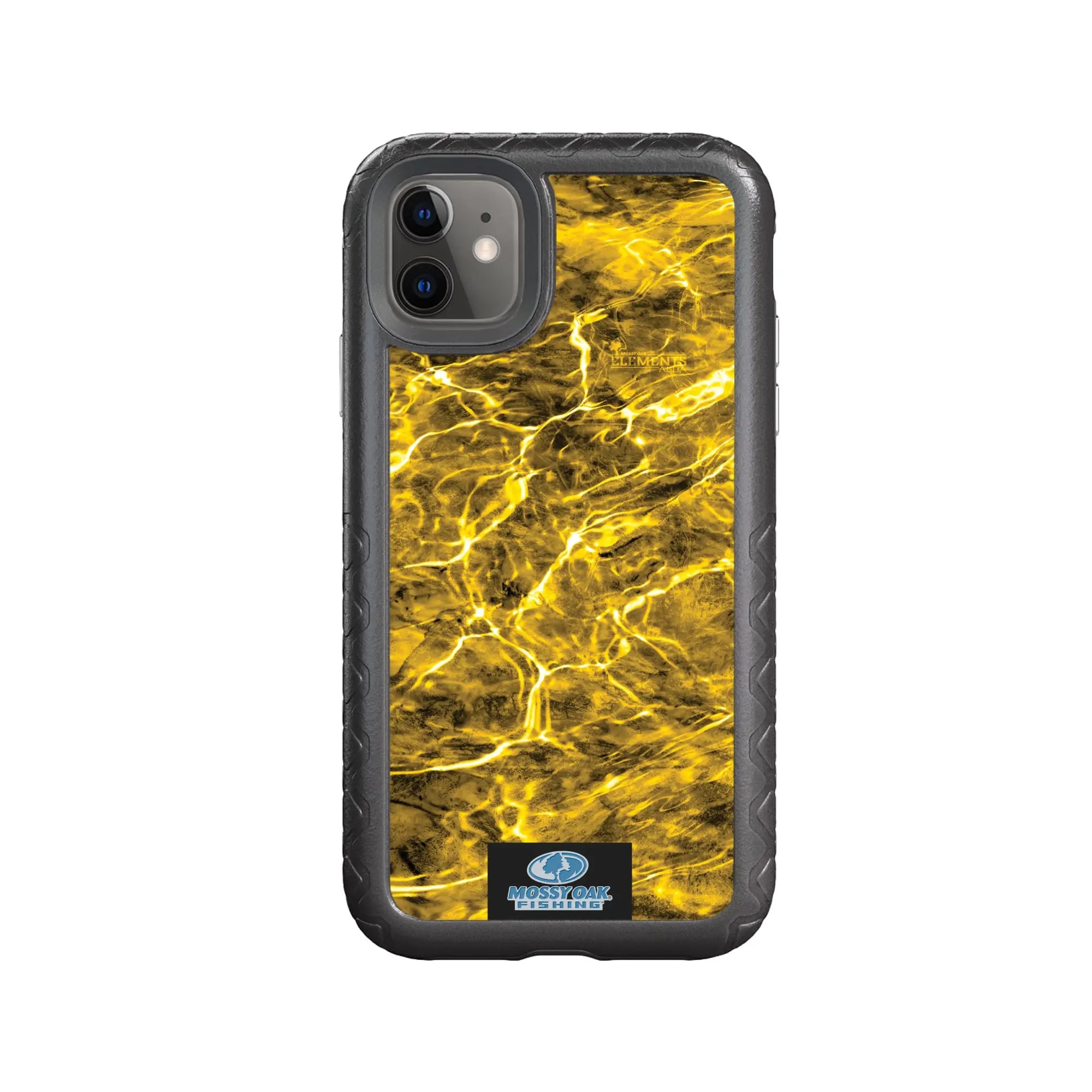 Mossy Oak Fortitude Series for Apple iPhone 11 - Agua Yellowfin - Custom Case - OnyxBlack - cellhelmet