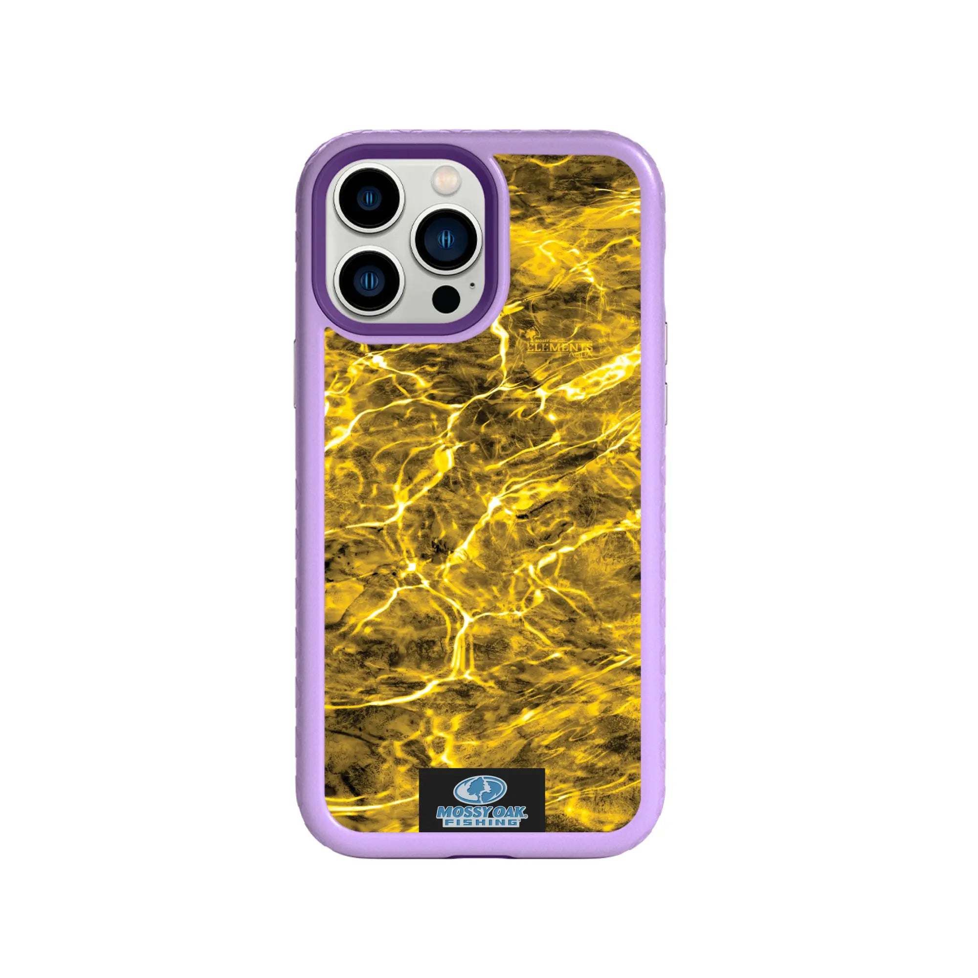 Mossy Oak Fortitude Series for Apple iPhone 13 Pro Max - Agua Yellowfin - Custom Case - LilacBlossomPurple - cellhelmet