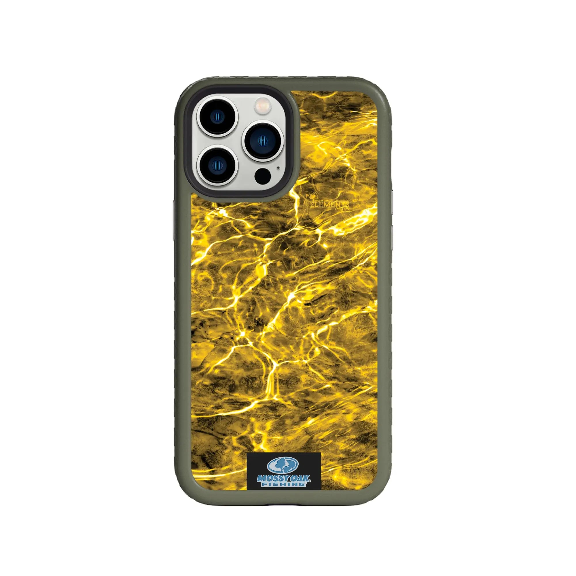 Mossy Oak Fortitude Series for Apple iPhone 13 Pro Max - Agua Yellowfin - Custom Case - OliveDrabGreen - cellhelmet