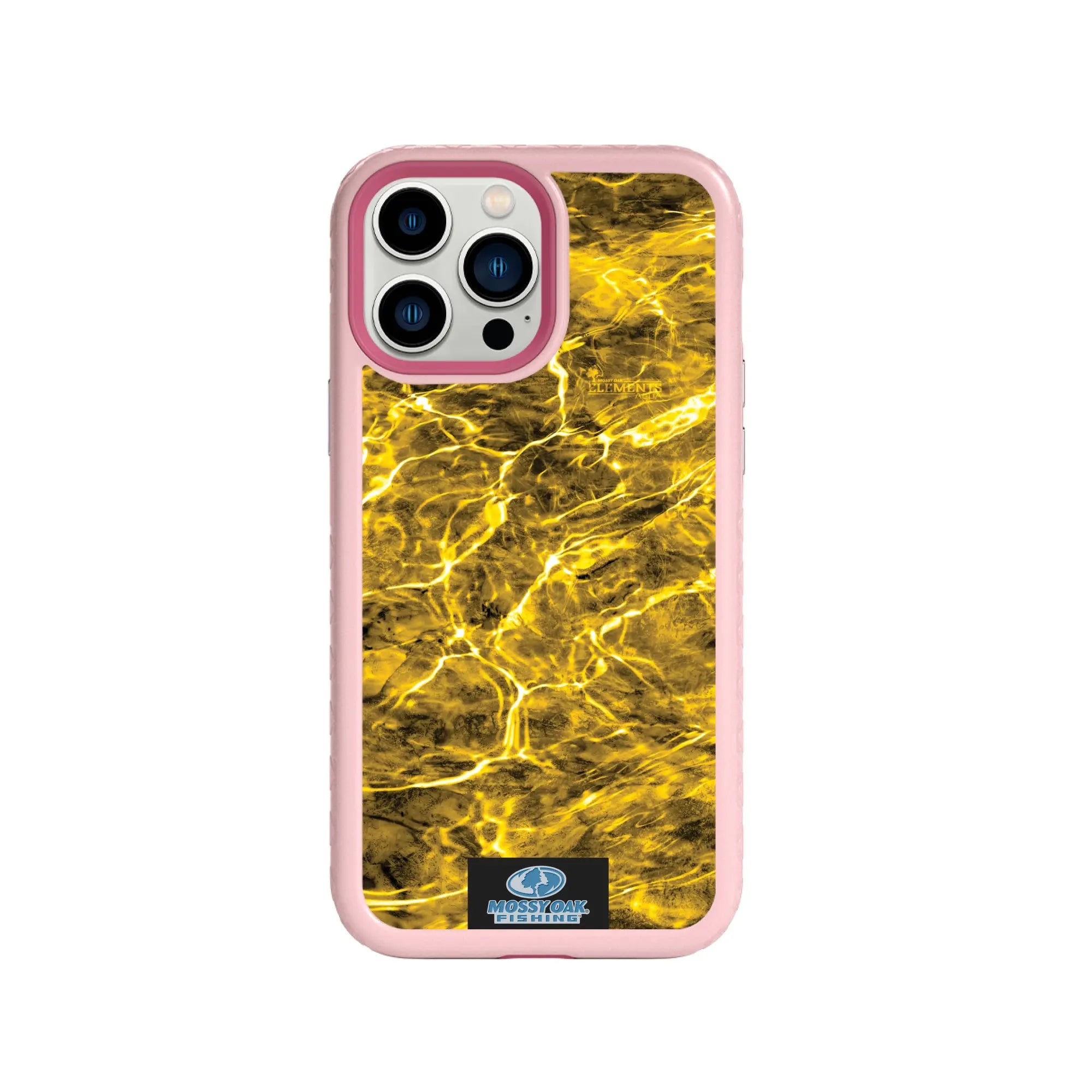 Mossy Oak Fortitude Series for Apple iPhone 13 Pro Max - Agua Yellowfin - Custom Case - PinkMagnolia - cellhelmet