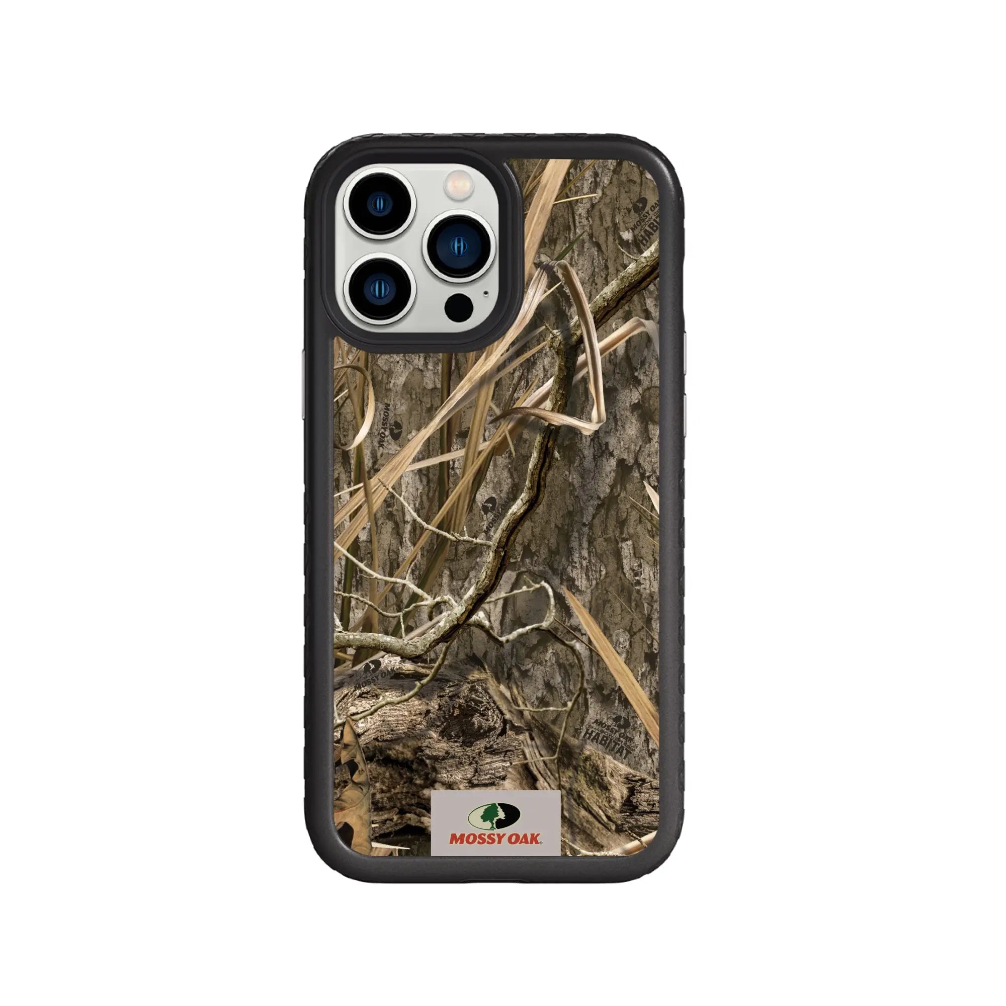 Mossy Oak Fortitude Series for Apple iPhone 13 Pro Max - Shadow Grass - Custom Case - OnyxBlack - cellhelmet