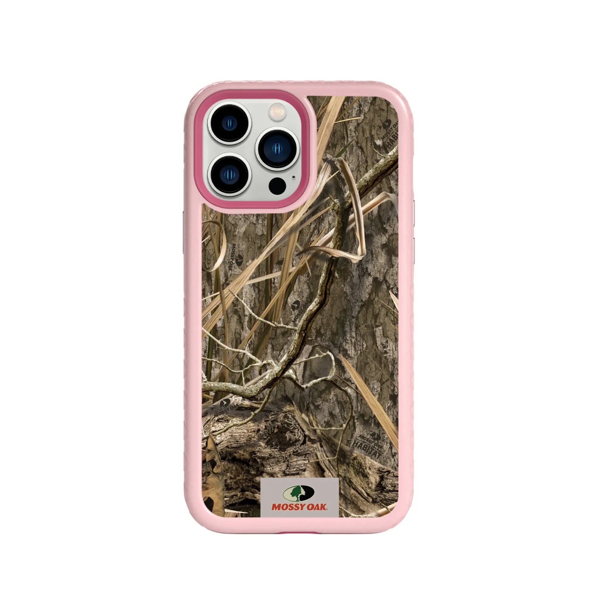 Mossy Oak Fortitude Series for Apple iPhone 13 Pro Max - Shadow Grass - Custom Case - PinkMagnolia - cellhelmet