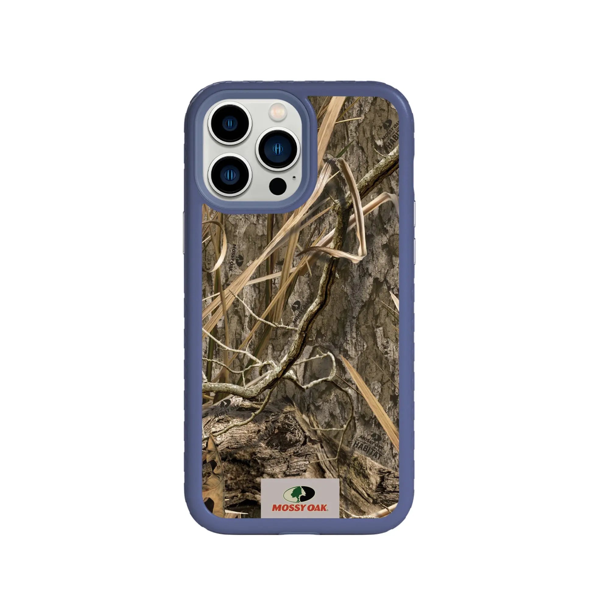 Mossy Oak Fortitude Series for Apple iPhone 13 Pro Max - Shadow Grass - Custom Case - SlateBlue - cellhelmet