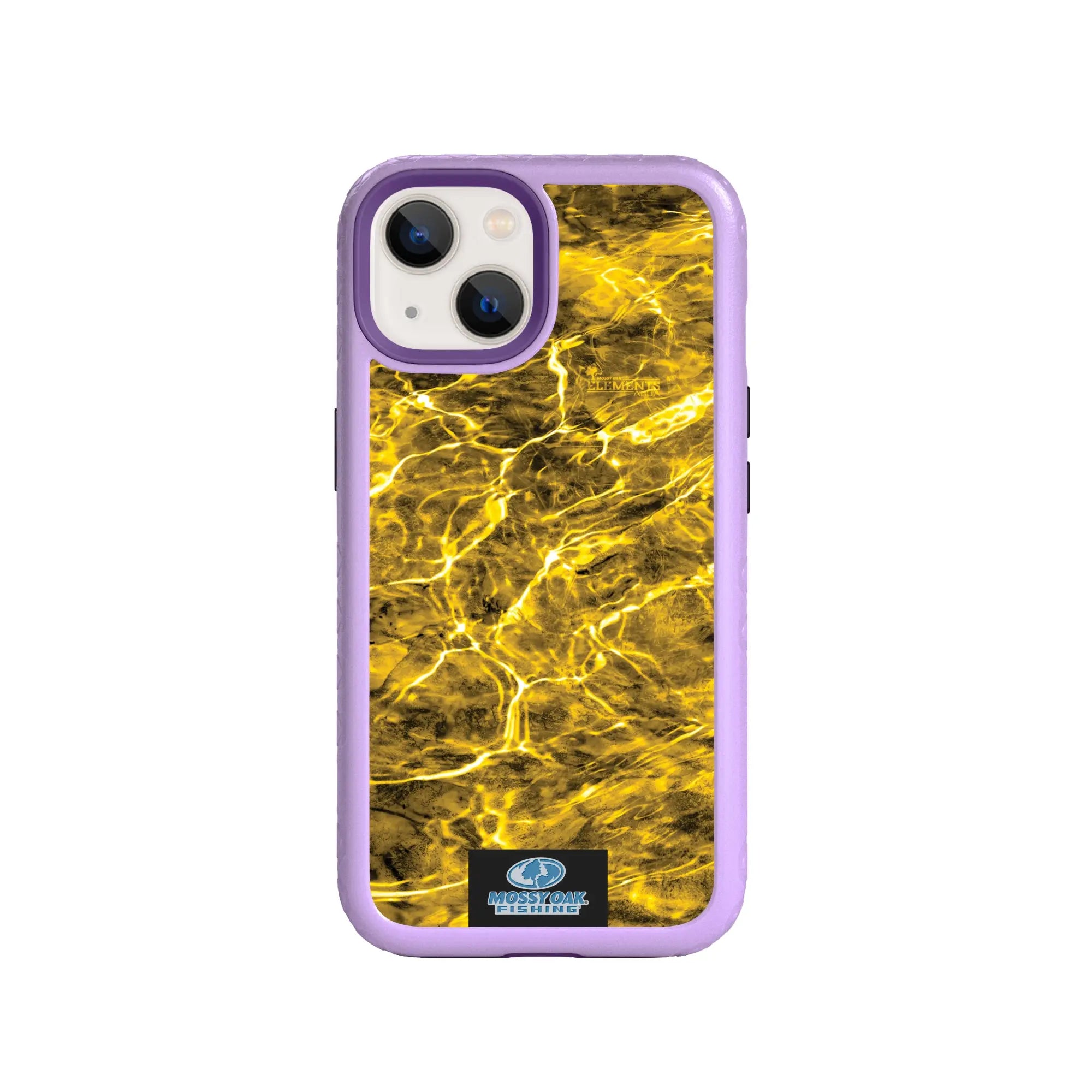 Mossy Oak Fortitude Series for Apple iPhone 14 - Agua Yellowfin - Custom Case - LilacBlossomPurple - cellhelmet