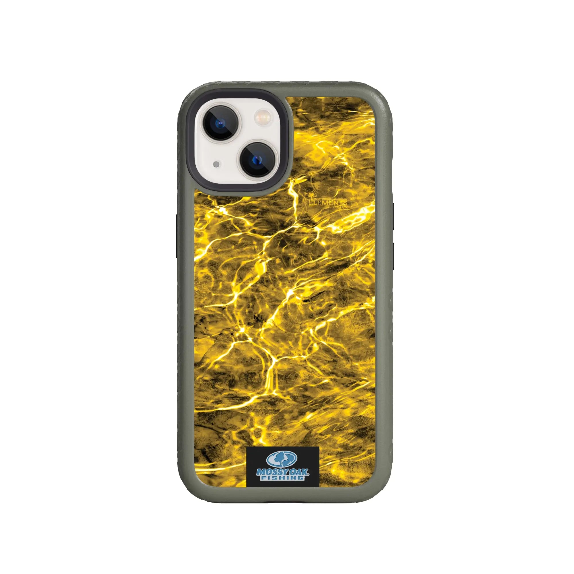 Mossy Oak Fortitude Series for Apple iPhone 14 - Agua Yellowfin - Custom Case - OliveDrabGreen - cellhelmet